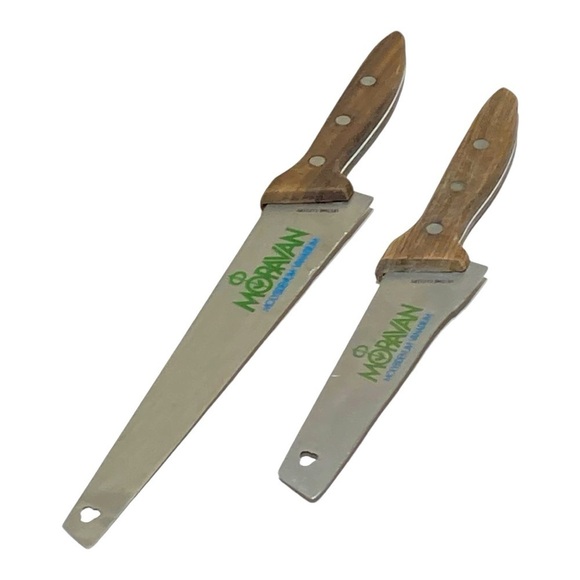 Vintage MCM Moravan Molybdenum Vanadium Chef Knife Set - Picture 1 of 6